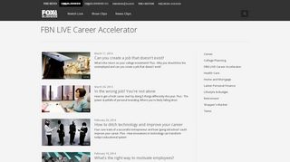 FBN LIVE Career Accelerator | Video | Fox Business
