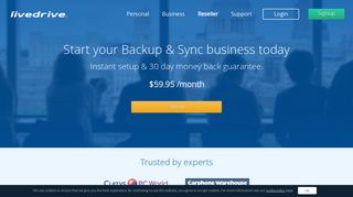 Livedrive Reseller - Sell Unlimited Online Backup and Cloud Storage
