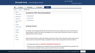 Resellers API | Livedrive