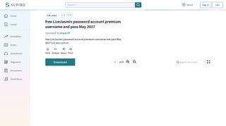 free LiveJasmin password account premium username and pass May ...