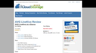 AVG LiveKive Review - Cloud Storage Buzz