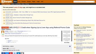 [MEL/SYD] $10 Credit when Signing Up to Liven App using Referral ...