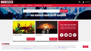 Live Nation UK: Concert Tickets and Tour Dates