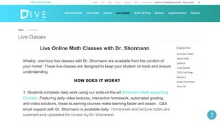 Christian Homeschool Curriculum - Live Online Math Classes With Dr ...