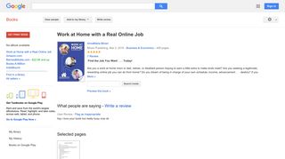 Work at Home with a Real Online Job