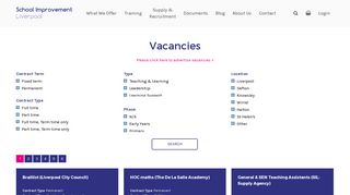 Vacancy Search - School Improvement Liverpool