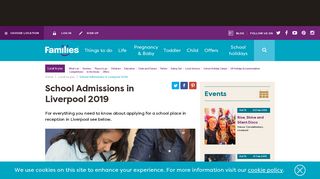 School Admissions in Liverpool 2019 - Families Online