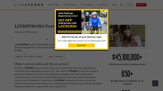 LIVESTRONG Fertility Program | LIVESTRONG