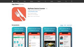 MyPlate Calorie Counter on the App Store - iTunes - Apple
