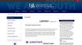 LiveText - University of South Alabama