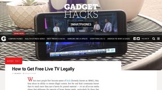 Kodi 101: How to Get Free Live TV Legally « Smartphones :: Gadget ...