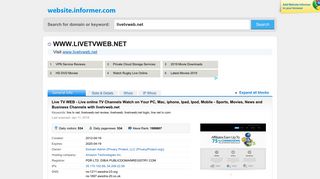 livetvweb.net at WI. Live TV WEB - Live online TV Channels Watch on ...