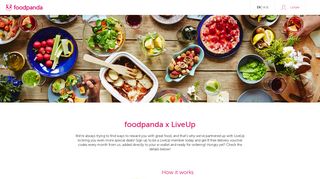 Sign up via LiveUp and enjoy amazing rewards from foodpanda ...