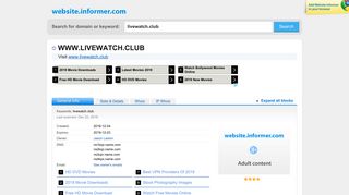 livewatch.club at Website Informer. Visit Livewatch.