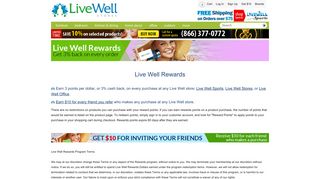 Live Well Rewards | Live Well Stores