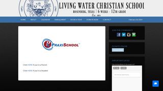 Parent/Student Log In - Living Water Christian School