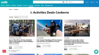 Canberra Activity Deals | Save Up To 70% Off | Cudo