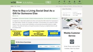 How to Buy a Living Social Deal As a Gift for Someone Else