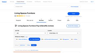 Working at Living Spaces Furniture: Employee Reviews about Pay ...