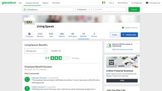 Living Spaces Employee Benefits and Perks | Glassdoor.ie