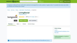LivingSocial Reviews - ProductReview.com.au