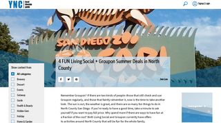 FUN Living Social + Groupon Summer Deals in North County | YNC