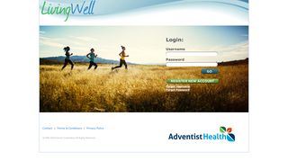 LivingWell website - Adventist Health
