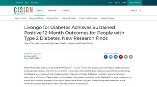 Livongo for Diabetes Achieves Sustained Positive 12-Month ...
