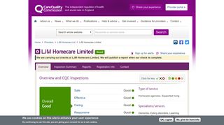 LJM Homecare Limited - CQC