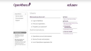 OpenAthens: Eduserv