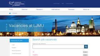 Vacancies at LJMU - Liverpool John Moores University