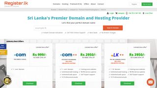 #1 Domain and Hosting Provider in Sri Lanka