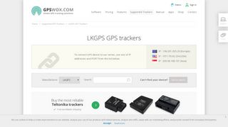 LKGPS GPS Trackers | GPSWOX