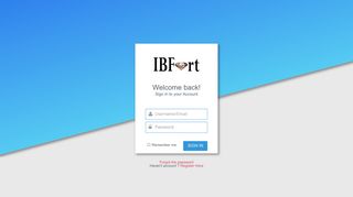 IBforT - | Form Login