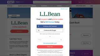 Up to 10% Off L.L.Bean Coupons, Promo Codes + 2.0% Cash Back