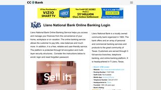 Llano National Bank Online Banking Login - CC Bank