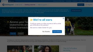 Log in or register ? online account servicing | Barclaycard