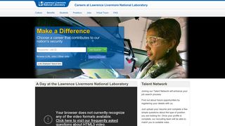 Home - Careers at Lawrence Livermore National Laboratory - Jobs in ...