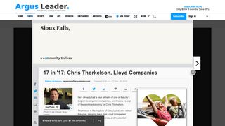 17 in '17: Chris Thorkelson, Lloyd Companies - Argus Leader