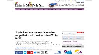 Lloyds Bank customers face Avios purge that could cost families ...