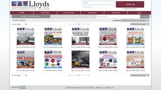 Lloyds Auctioneers and Valuers - Auction List