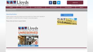 Upcoming Auctions | Lloyds Auctions Australia – Auctioneers & Asset ...