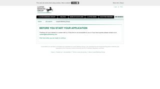 Before you start your application - Lloyds Banking Group