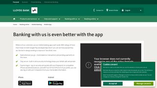 Mobile Banking app - Lloyds Bank