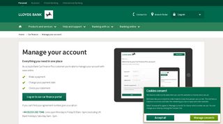 Car Finance - Manage your account - Lloyds Bank