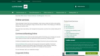 Lloyds Bank Commercial Banking | Online Services