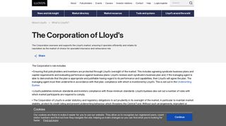 The Corporation of Lloyd's - Lloyd's - The world's specialist insurance ...
