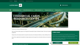 Lloyds Bank Commercial Banking | Commercial Cards Resources ...