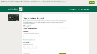 Sign In to Your Account - Lloyds Bank Commercial Card Internet ...