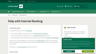 Lloyds Bank – Help with Internet Banking
